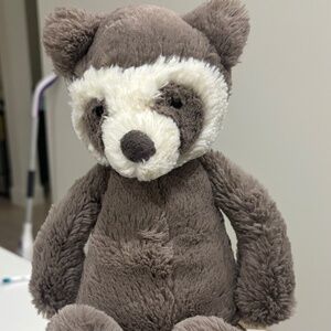 Jellycat Medium Bashful Raccoon. New with Tags.